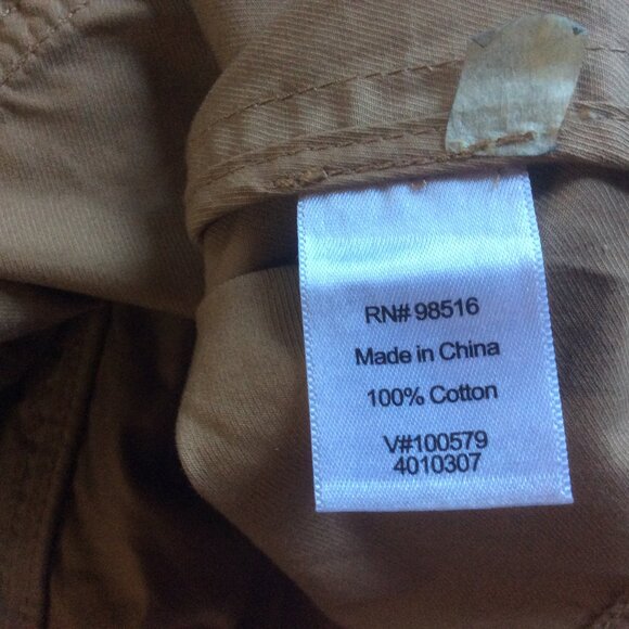 Coldwater Creek Tan Khaki Utility Outdoor Barn Country Chore Jacket Size 22 - Picture 4 of 5
